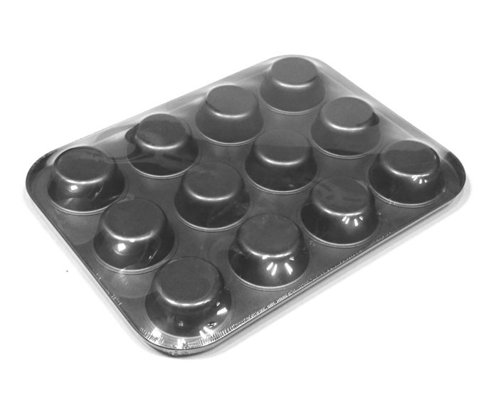 Forma blaszano-silikonowa do babeczek x12 KINGHOFF
