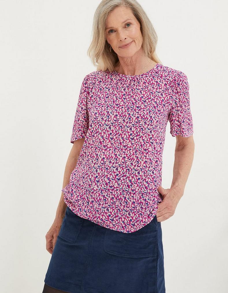 Lyndy Textured Animal Blouse