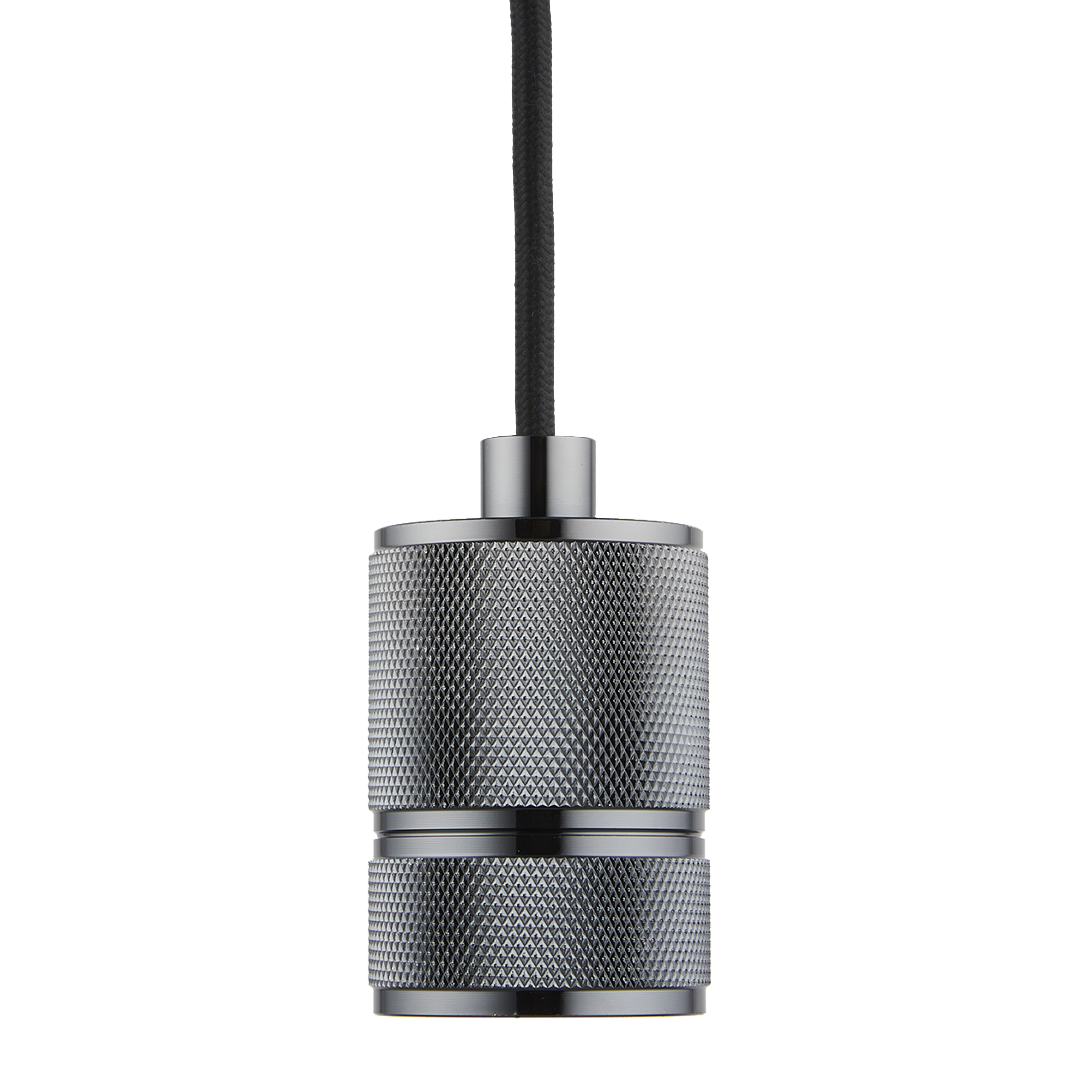 Lighto | Pendel Zwart Titanium E27 fitting | Classic | 1.5m Snoer | Met Plafondkap