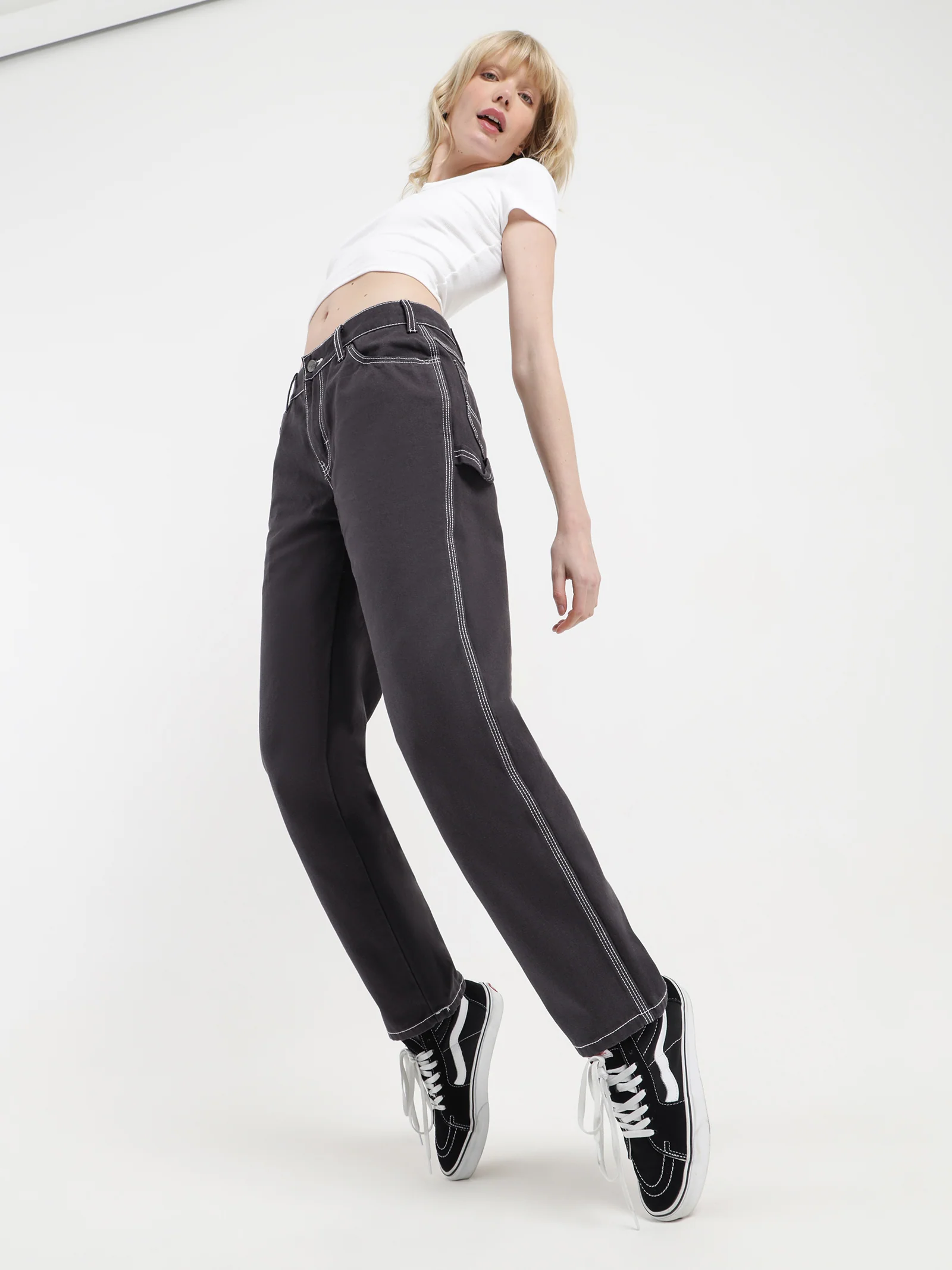 Contrast Low Rider Chinos