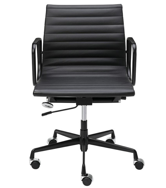 Fotel biurowy BODY PRESTIGE PLUS czarny - skóra naturalna