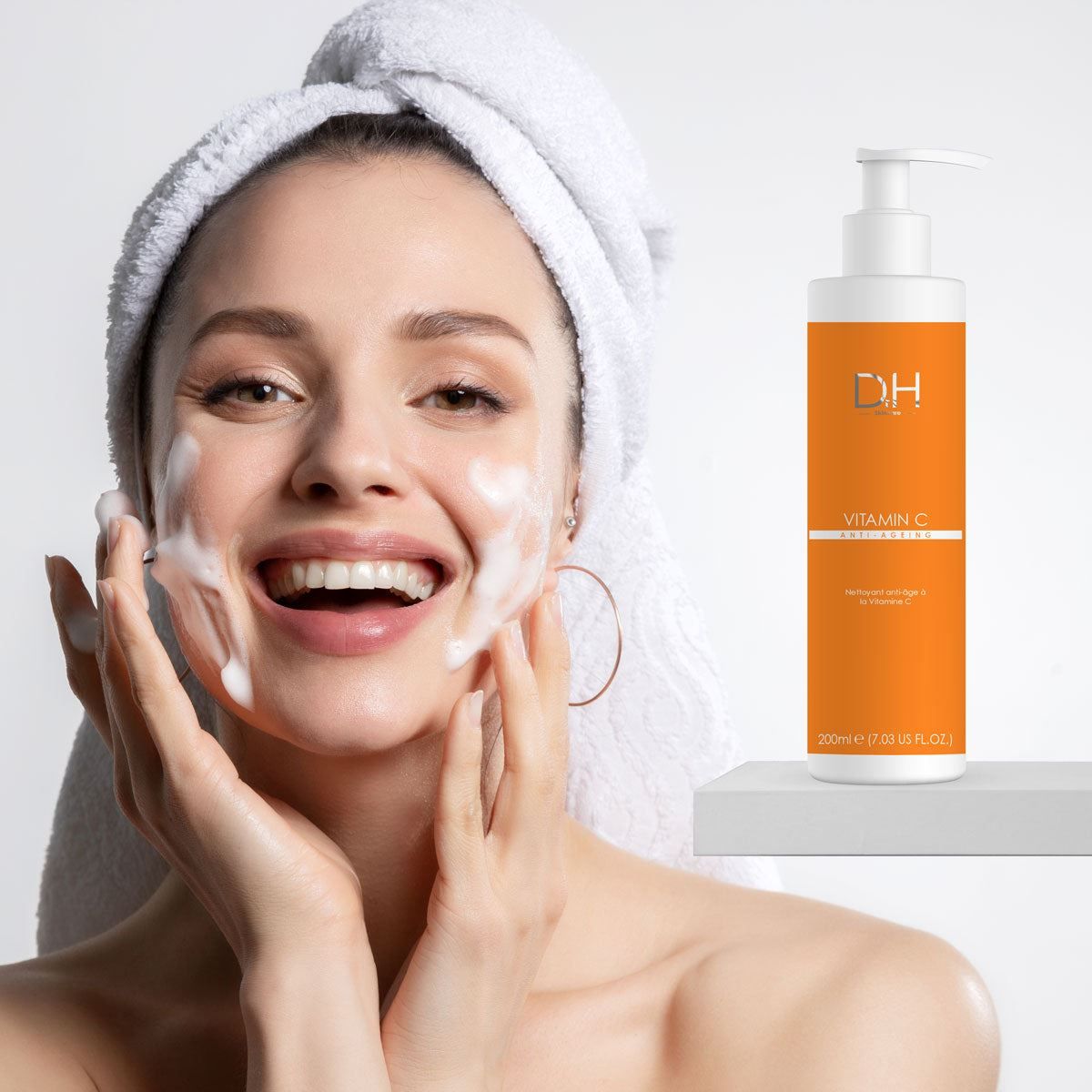 Dr H Vitamin C Anti-Ageing Cleanser 200ml for Brightening and Even Skin Tone