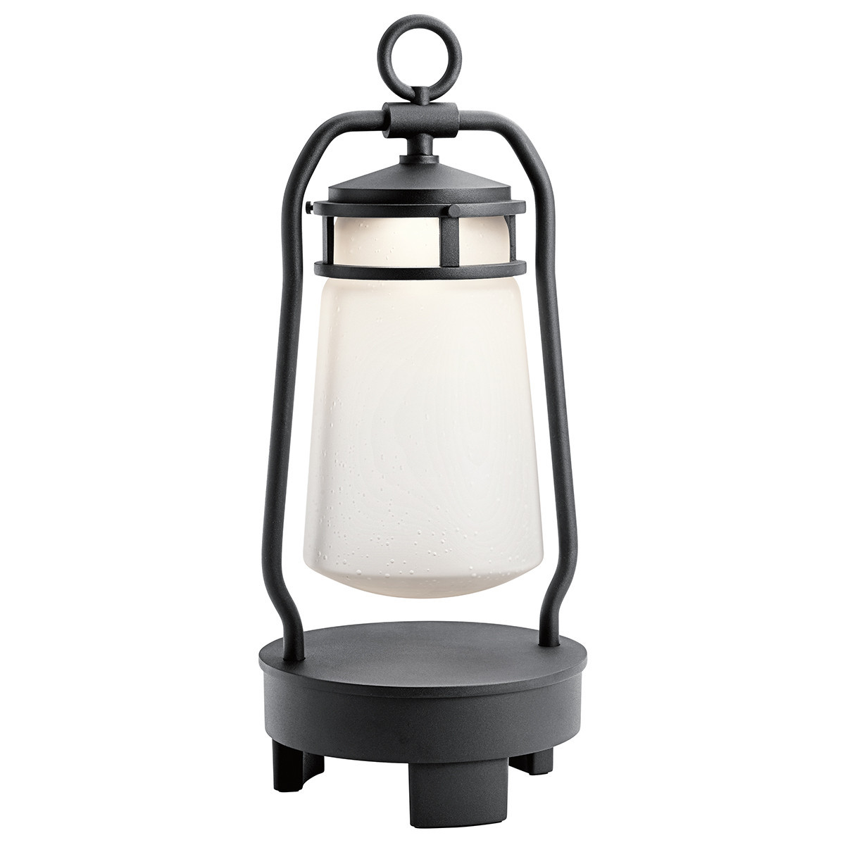 Lampa ogrodowa Lyndonteksturowana czerń-biała LED 1x3W 250lm IP44 Kichler