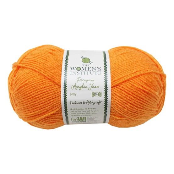 Women’s Institute Orange Premium Acrylic Yarn 100g