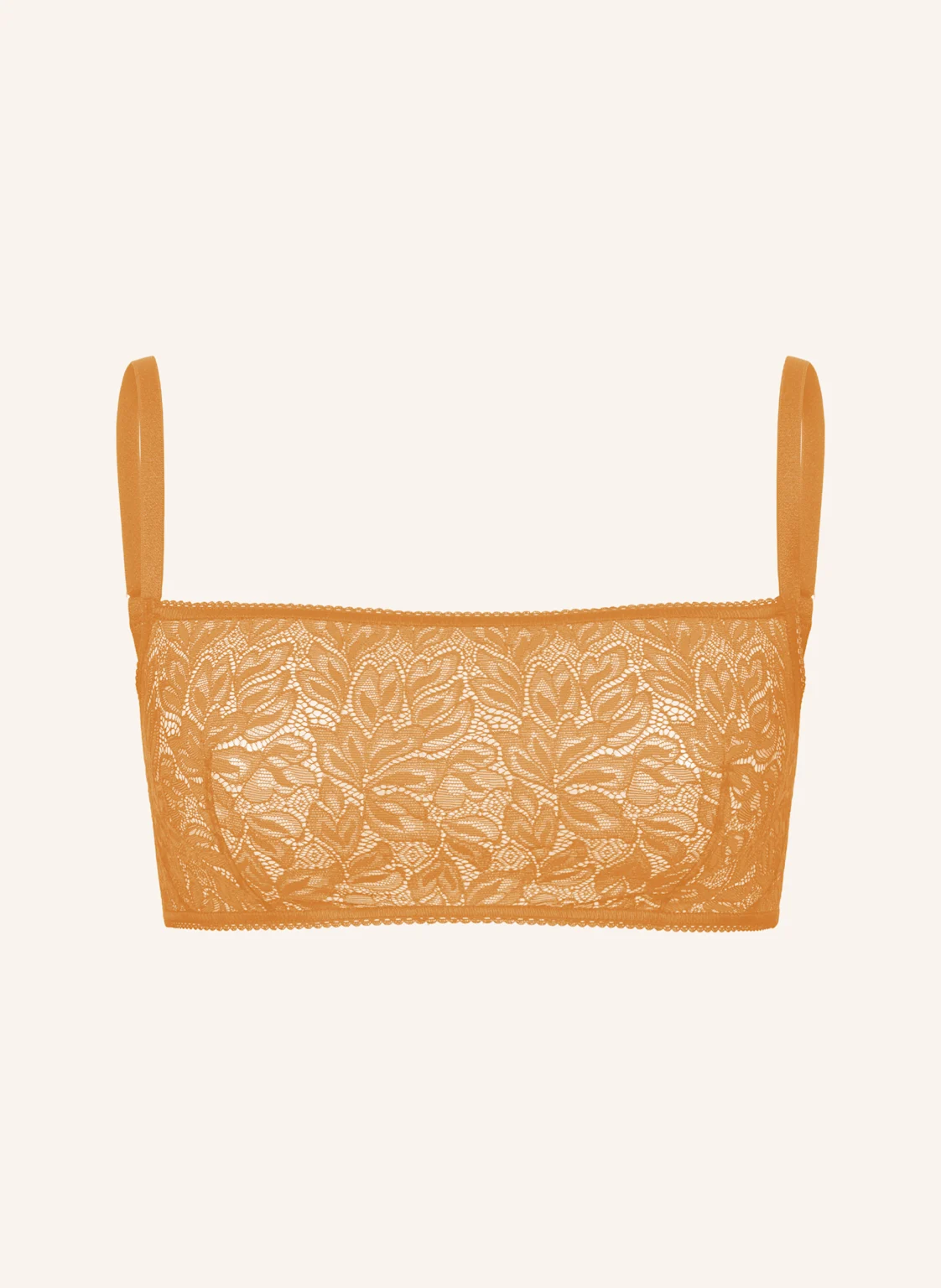 erlich textil Iconic Lace Bandeau Bralette bügellos aus Spitze - verstellbare Träger