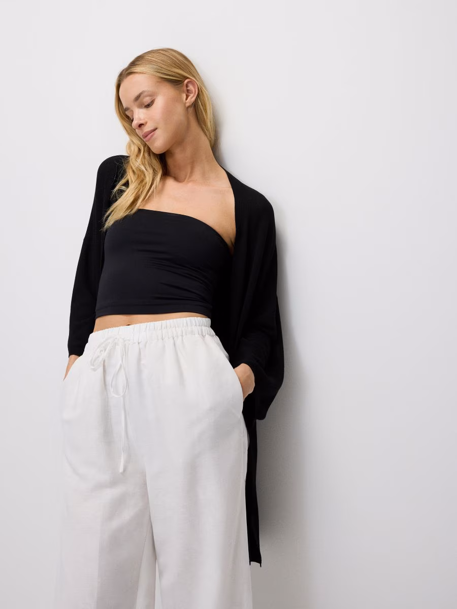 Viscose Blend Longline Cardigan