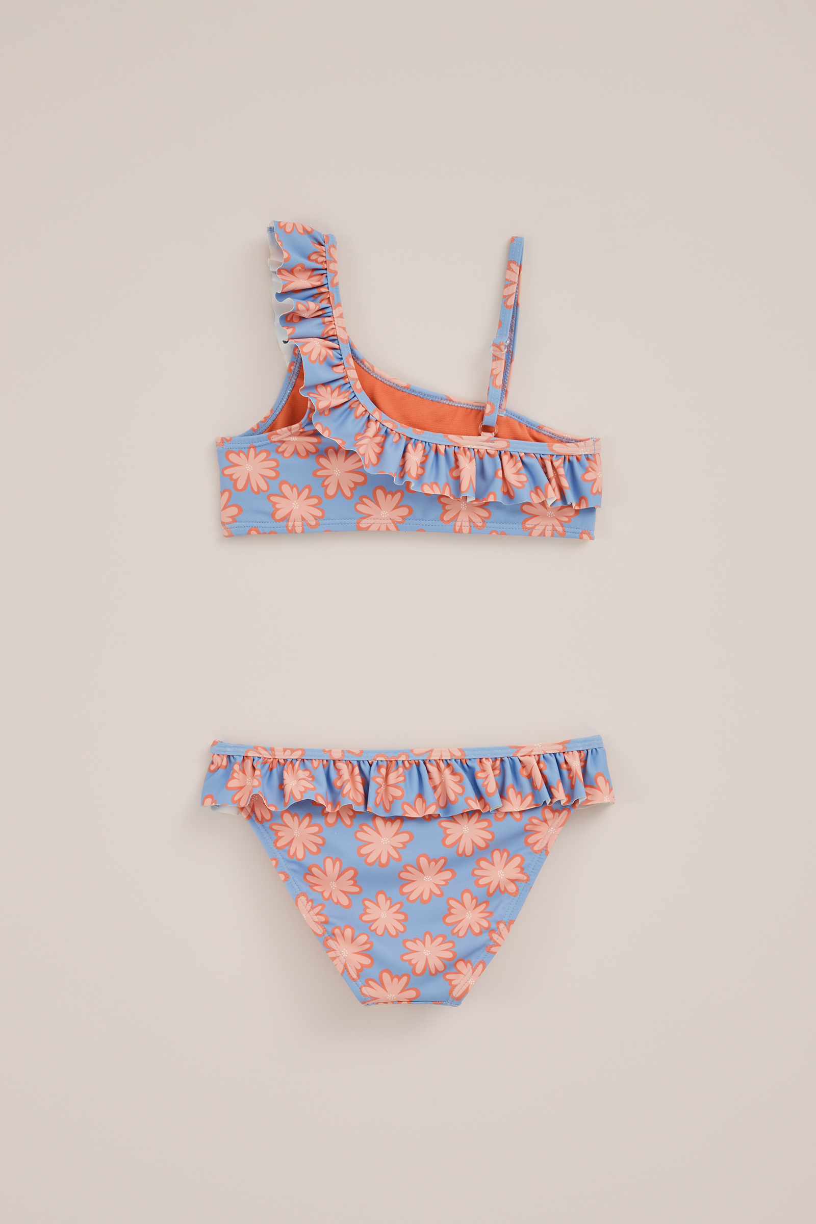 Meisjes bikini met print en ruches