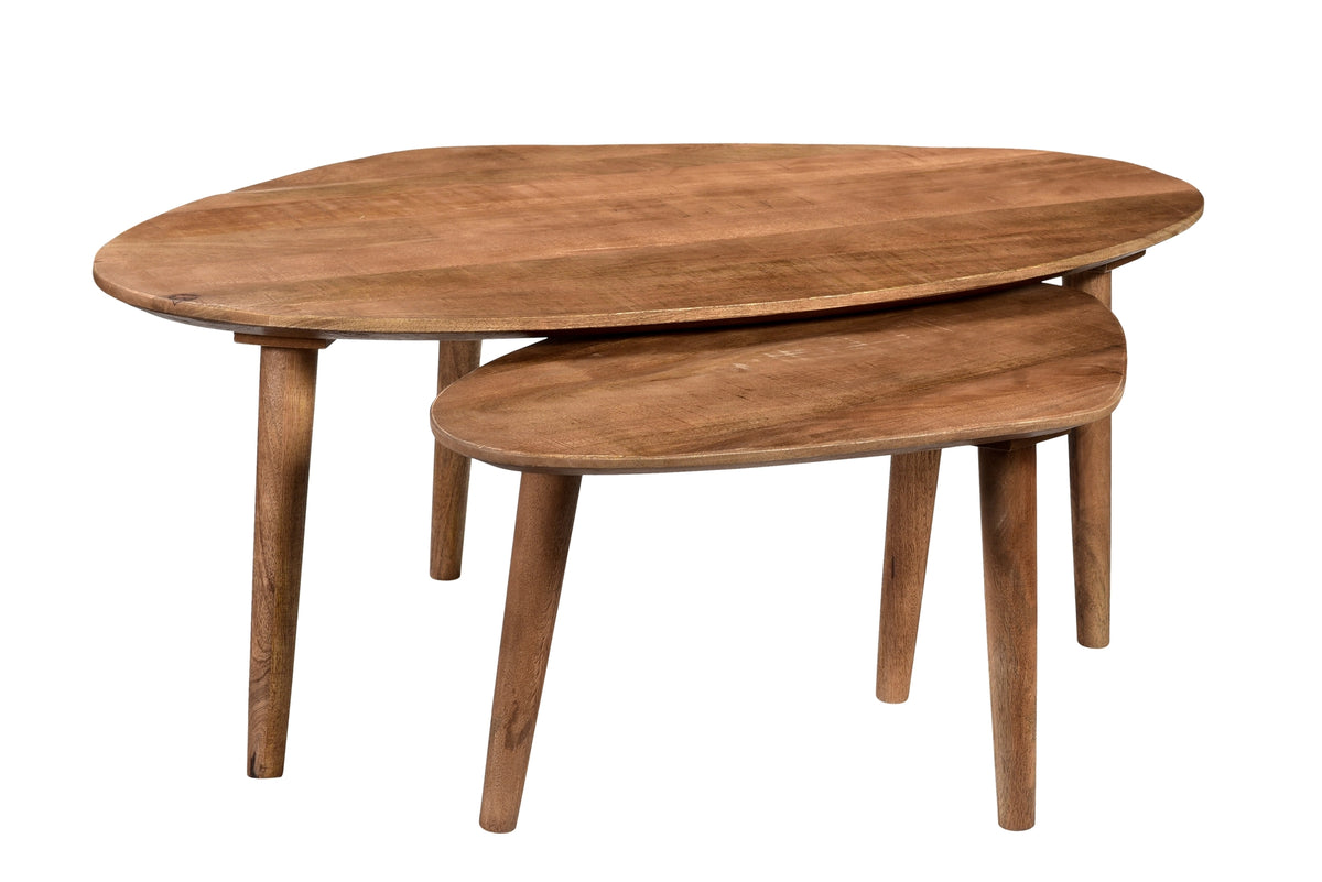 Livingfurn salontafel Xavier - set of 2 - mangohout