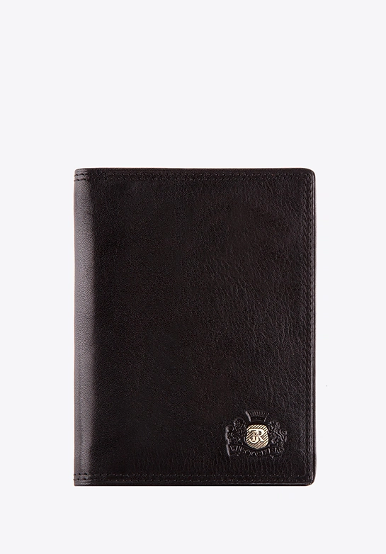 Etui na dokumenty skórzane klasyczne czarne