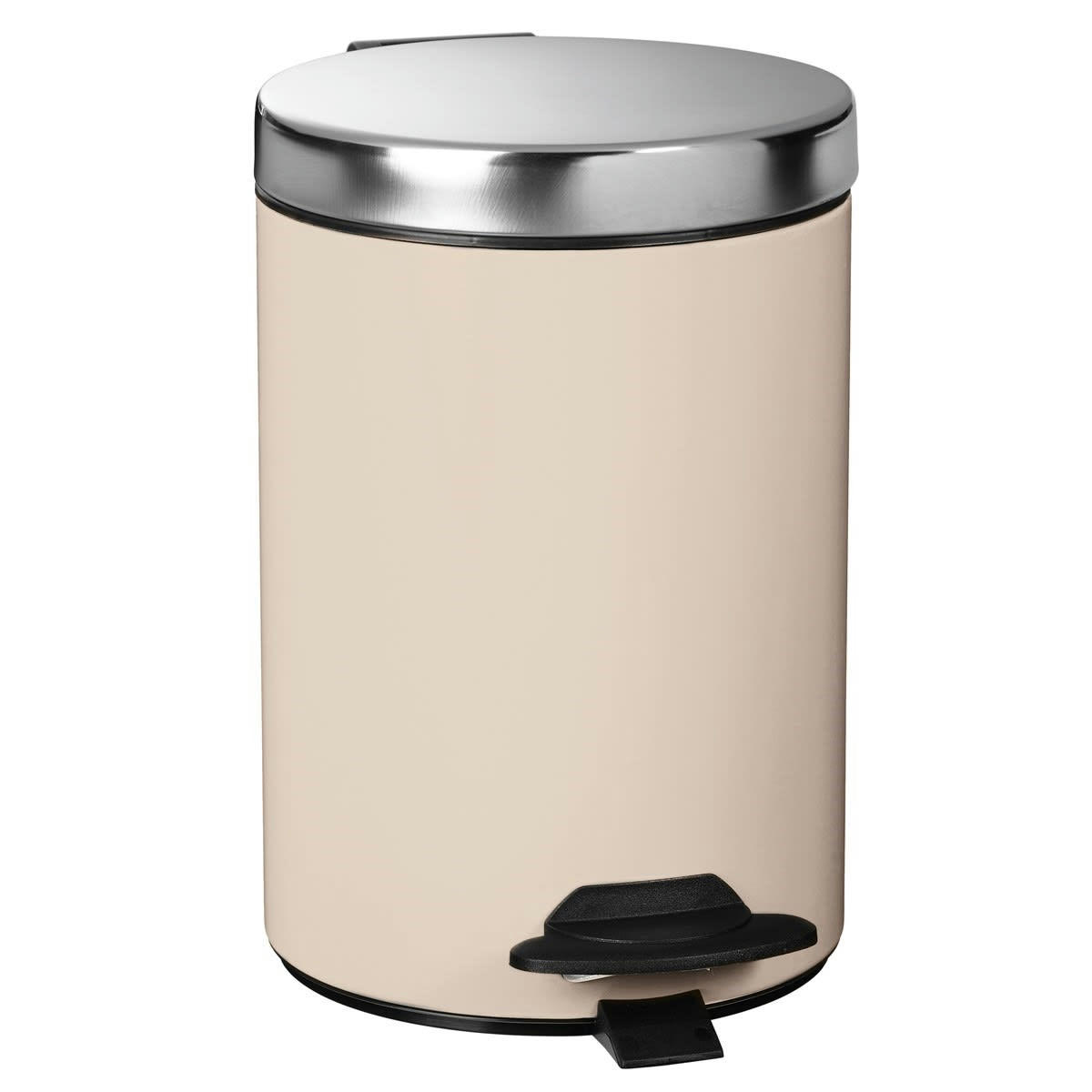 DUO - Poubelle 3L DUO en Métal Ivoire