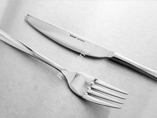 Komplet sztućców 24 cz. na 6 osób Hisar - Side (3.0/2.5 mm) wysoki połysk