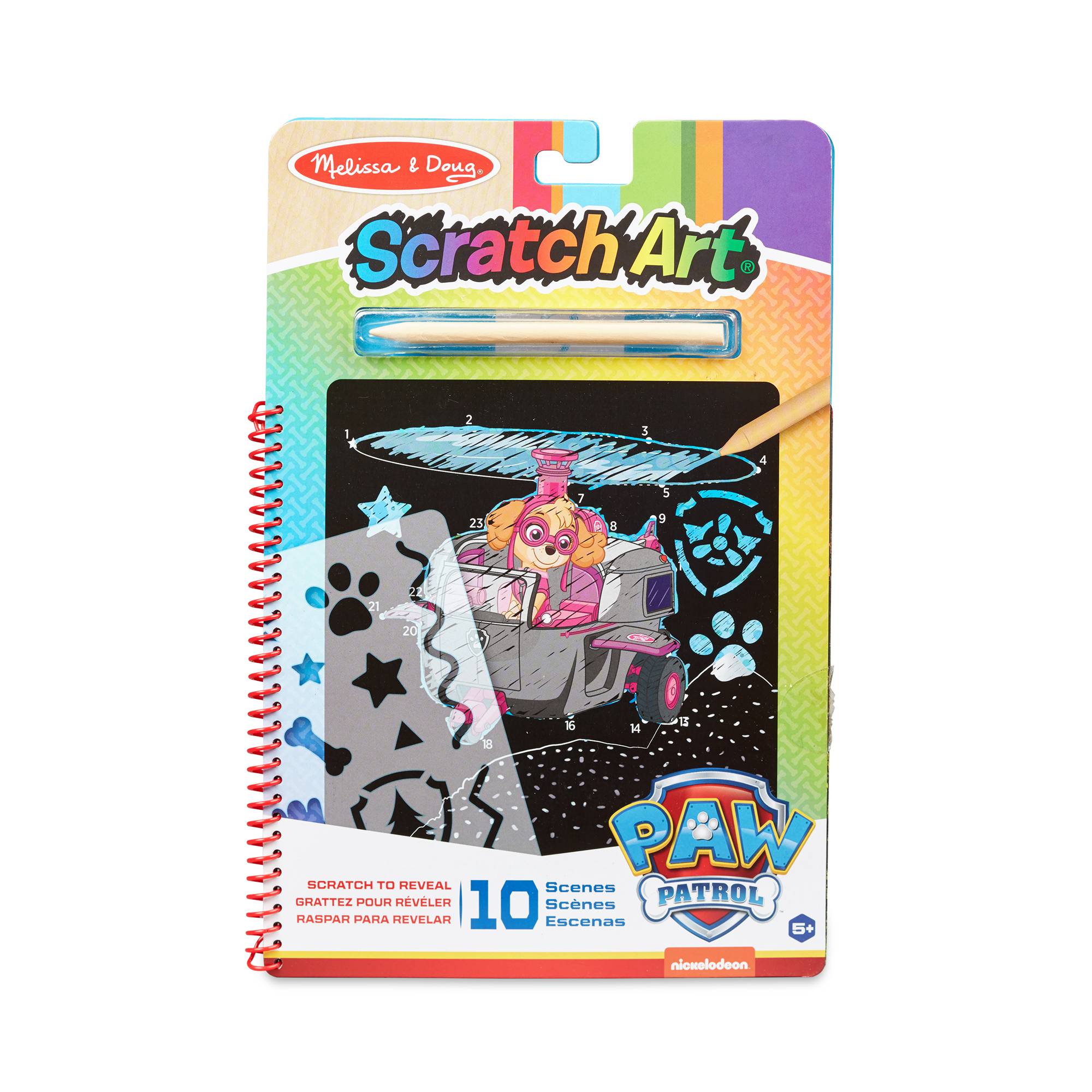 Melissa & Doug Paw Patrol Skye Scratch Art Activity Pad