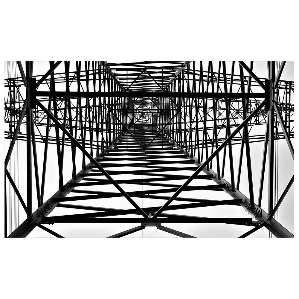 - Tableau impression sur toile poteaux d'électriques 50x80cm