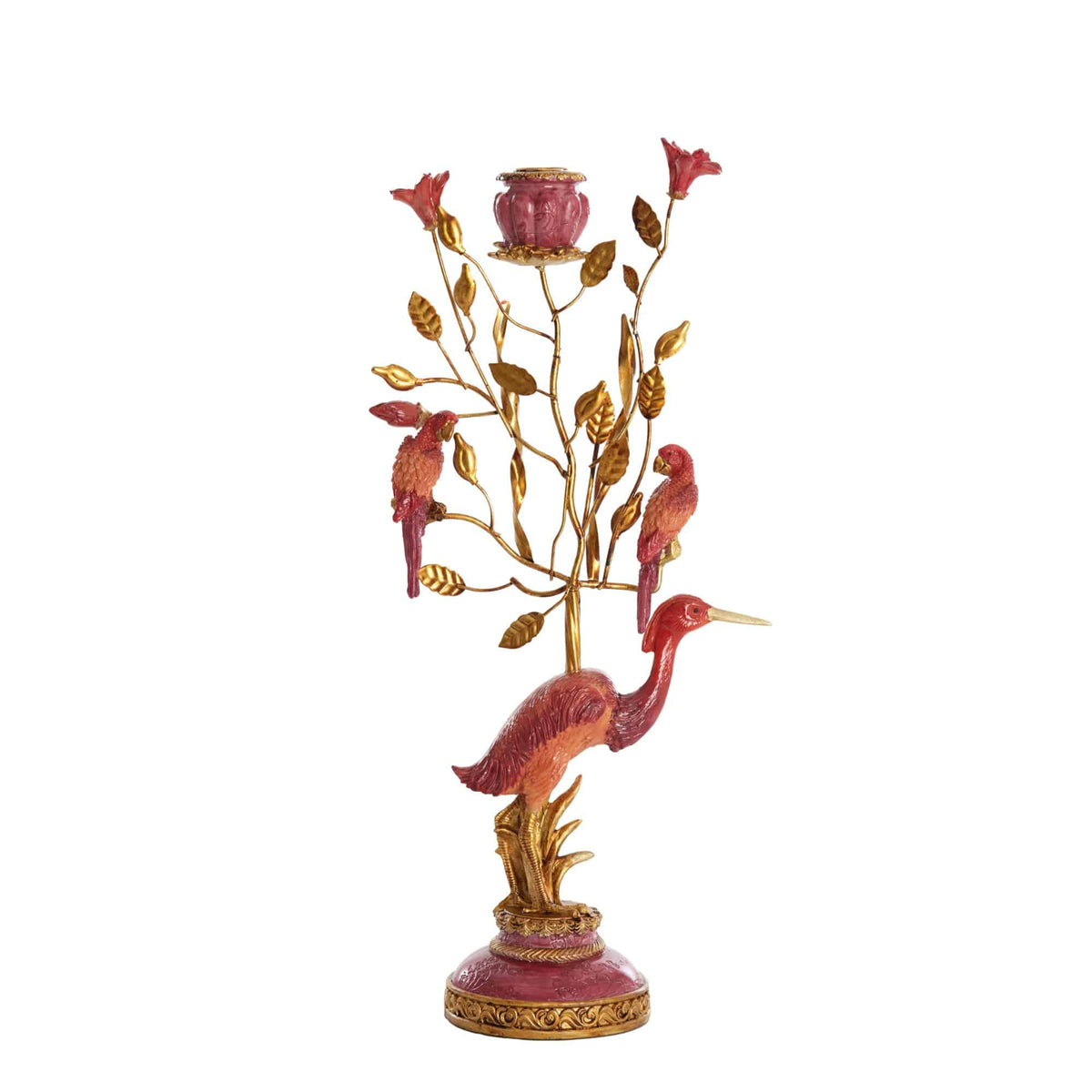 Light & Living kandelaar Heron - rood - 22x11x44cm