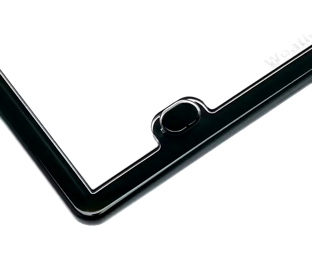 WeatherTech License Plate Frame, Clear Cover