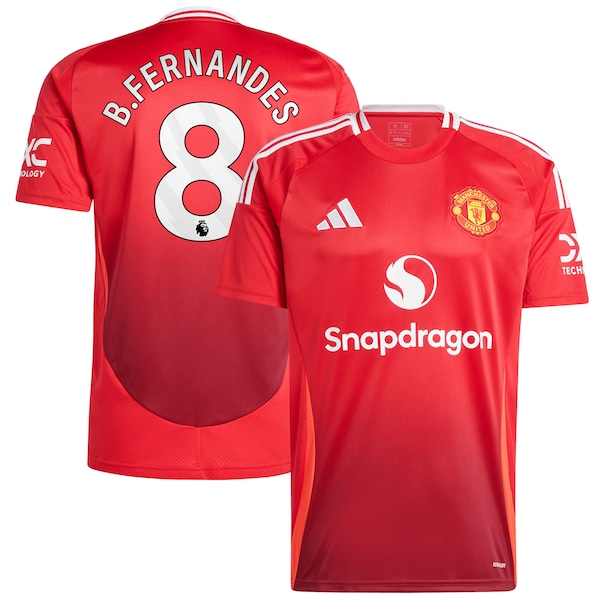Bruno Fernandes Manchester United 2024/25 Home Replica Player Jersey - Red