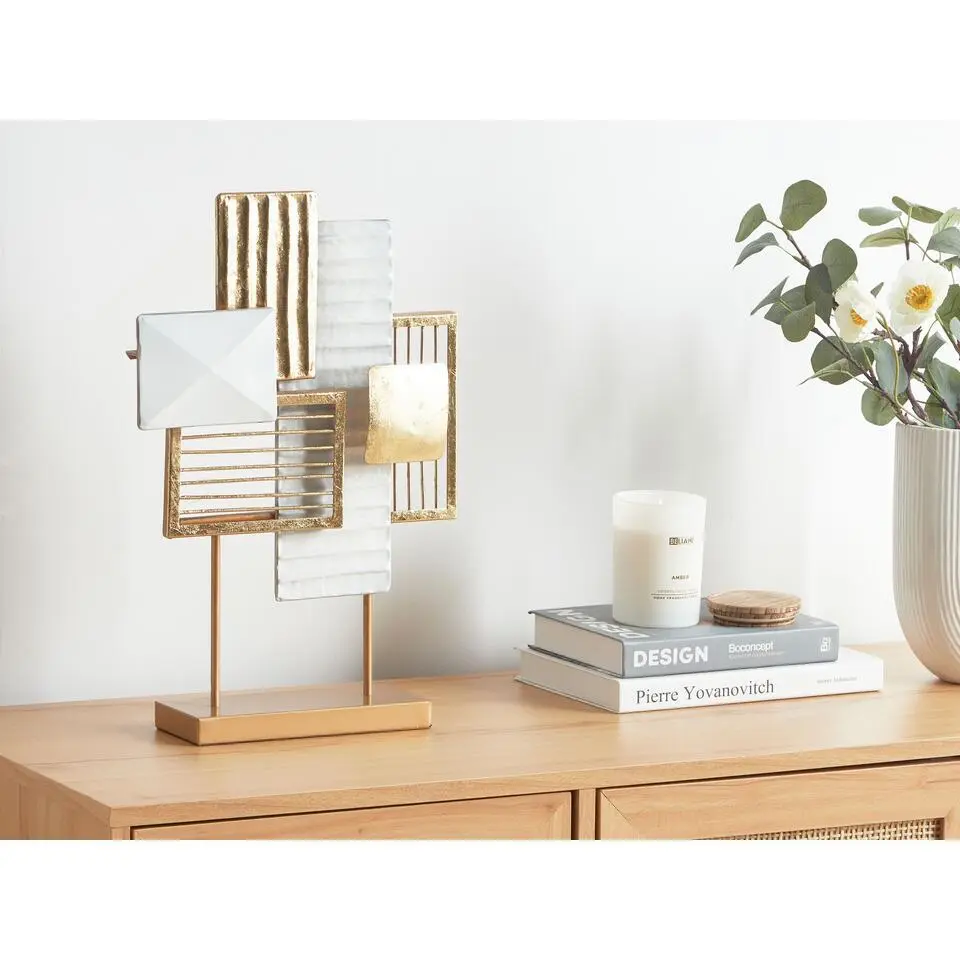 BORON - Decofiguur - Goud/Wit - Metaal