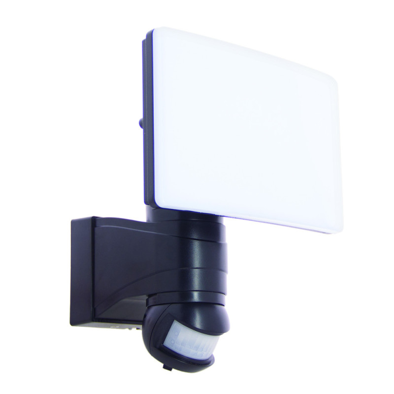 Projecteur extérieur LED avec détecteur de mouvement noir blanc froid 3000 lm 30 W XANLITE