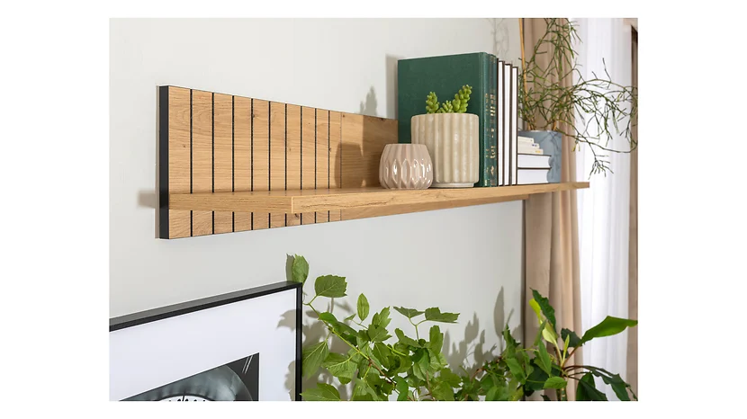 Półka ścienna Lamea 135 cm dąb artisan