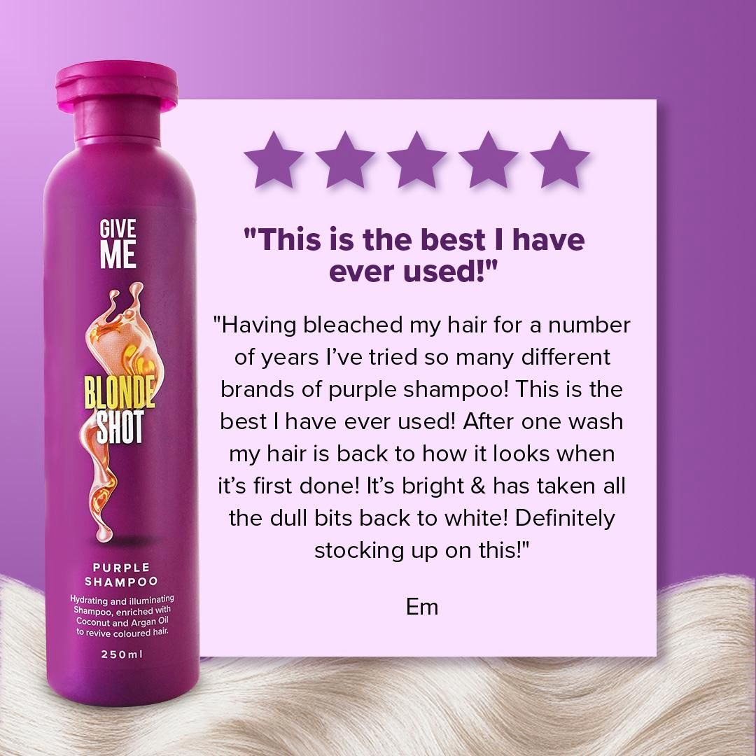 Give Me Blonde Shot Purple Shampoo Enhancing Toning Hair - 250ml