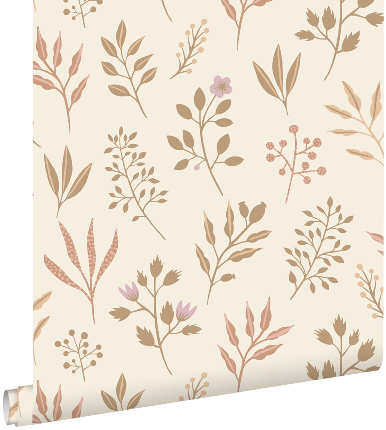 ESTAhome behang bloemmotief in Scandinavische stijl beige - 53 cm x 10.05 m - 139738