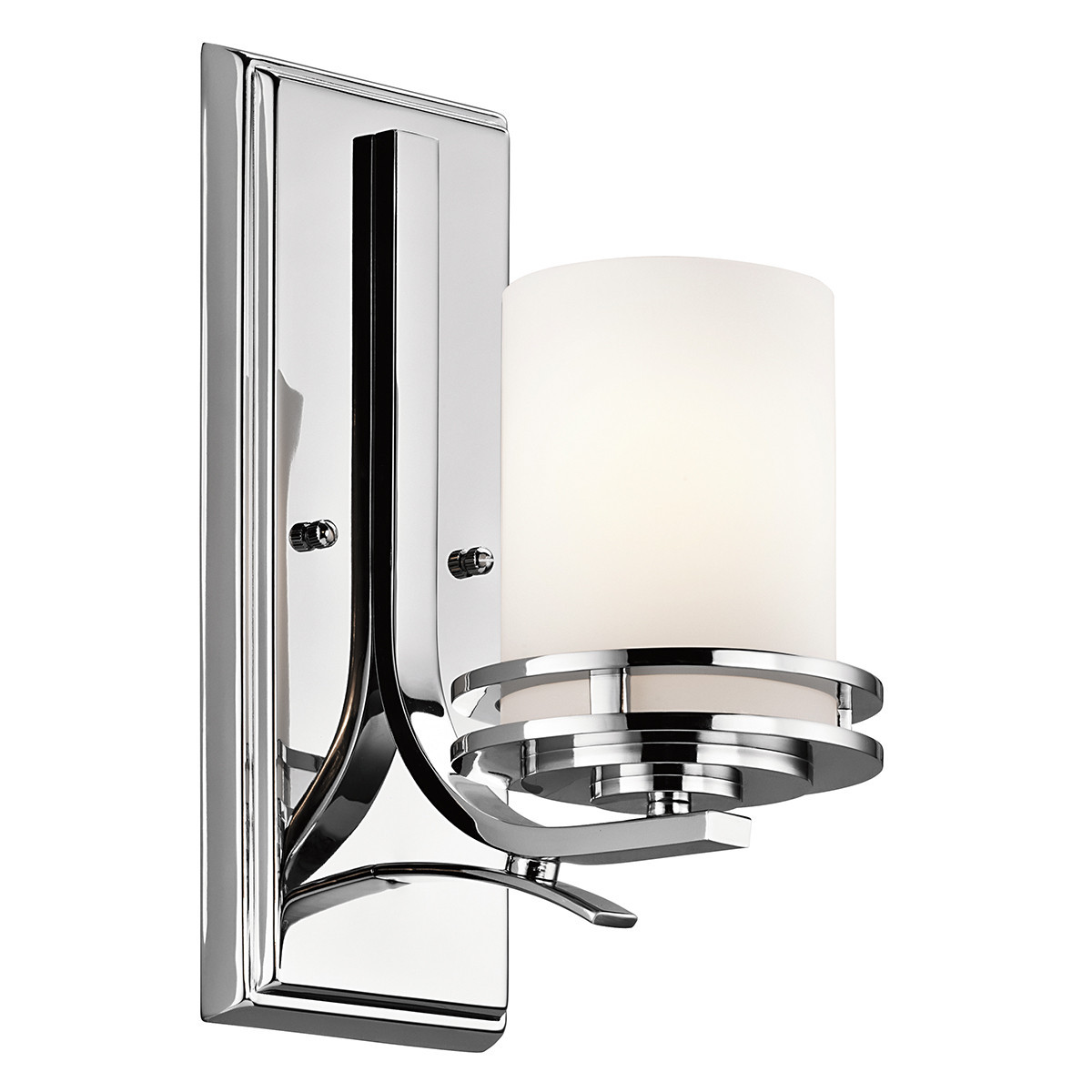 Kinkiet srebrny Hendrik 1xG9x3W wym:30,6x12,7x20,2cm IP44 Kichler