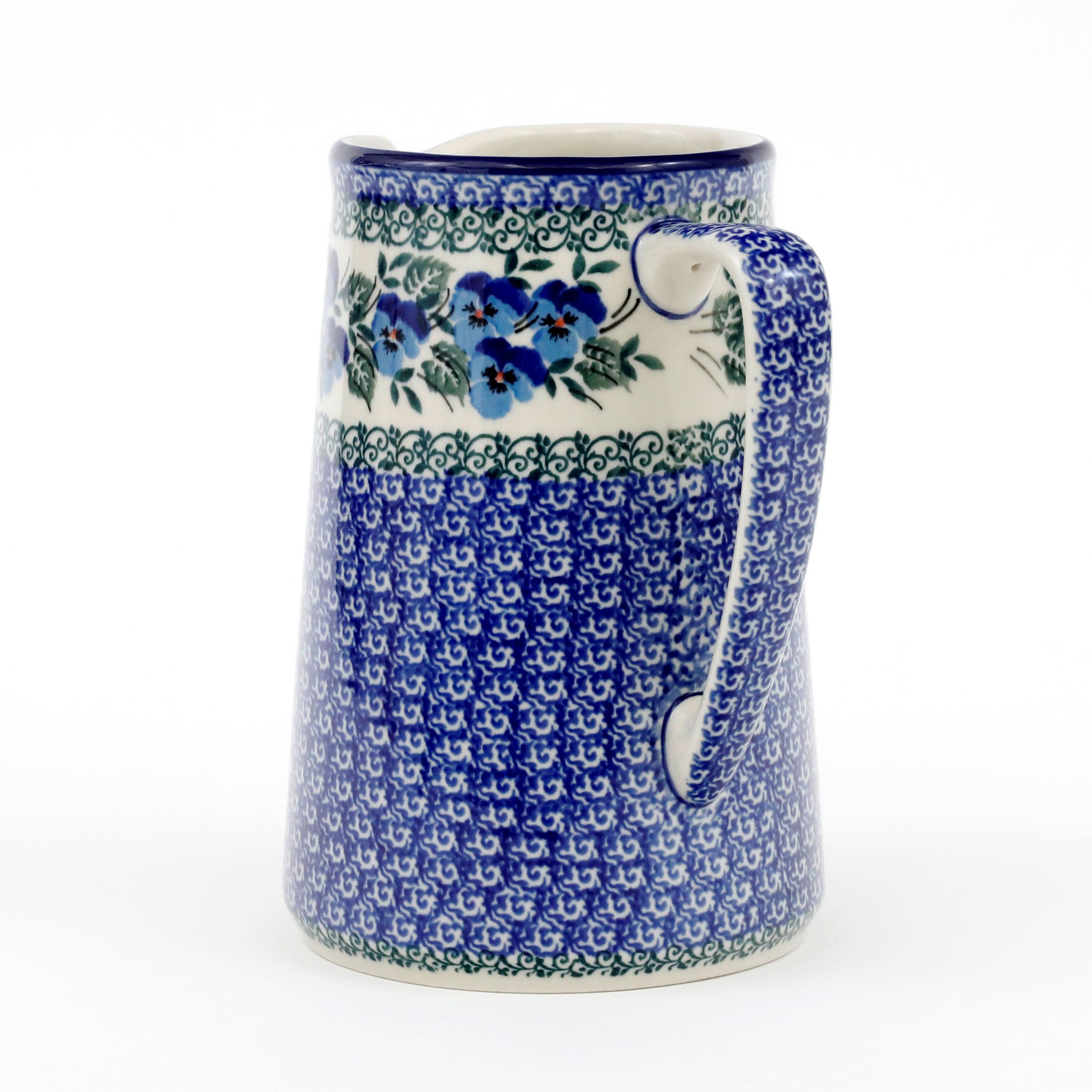 Dzbanek ceramiczny G46 1,3l  2273X Kobaltowe bratki