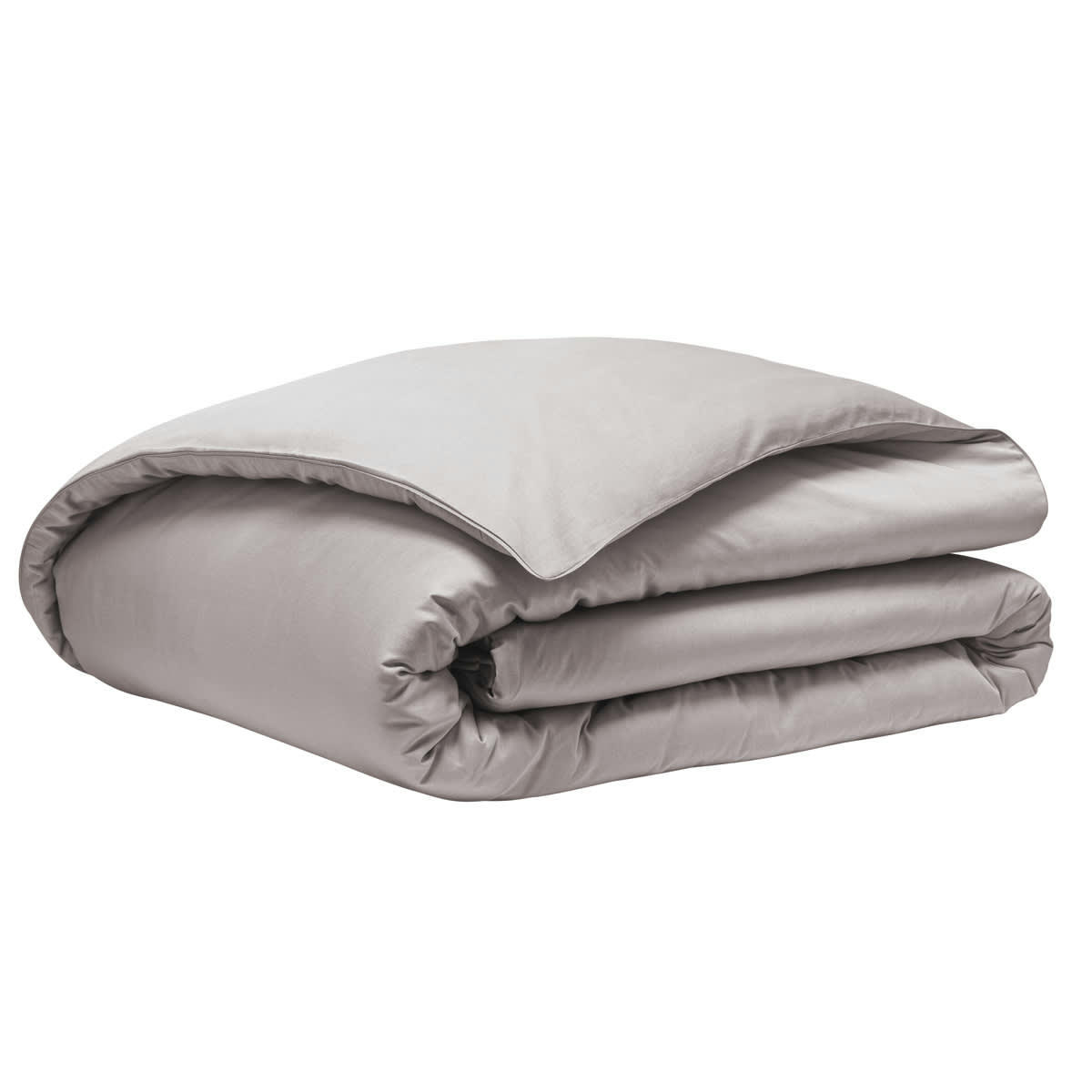 TEOPHILE - Housse de couette en satin de coton lune 240x220