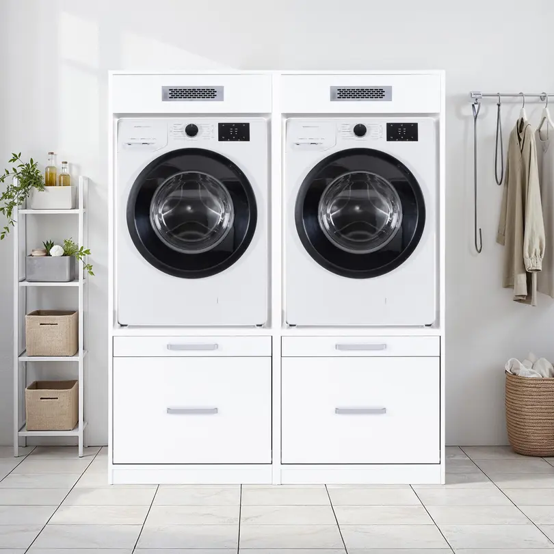 Waschmaschinenschrank 2er-Set Flow