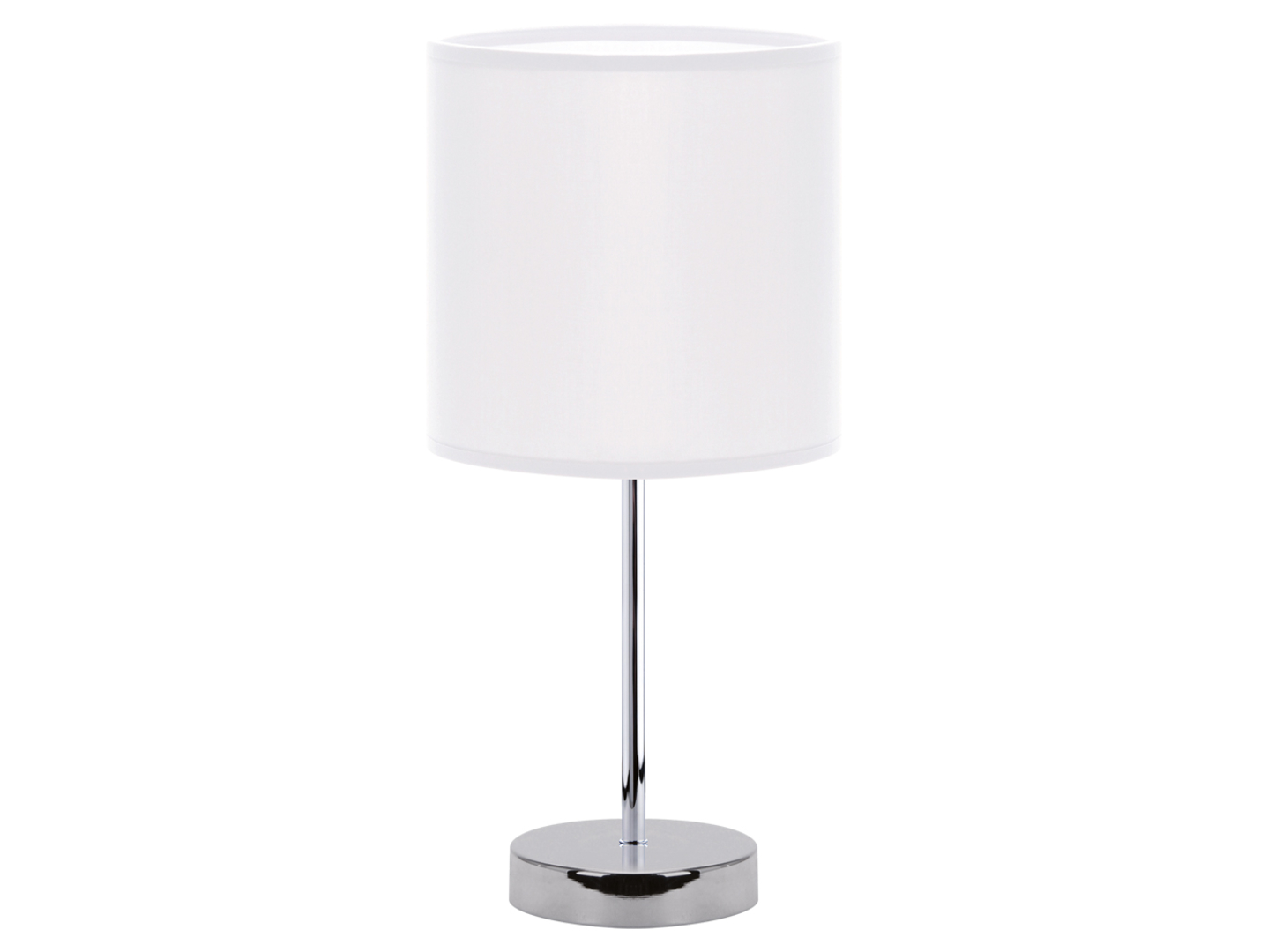Lampa stołowa Agnes stalowa biało-srebrna