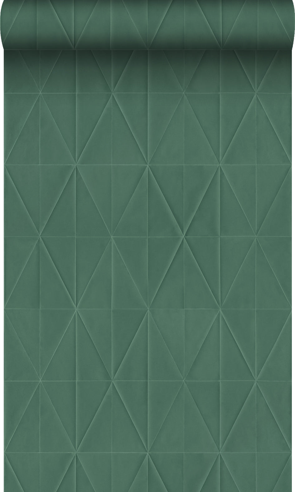 Origin Wallcoverings behang origami motief donkergroen - 53 cm x 10.05 m - 347859