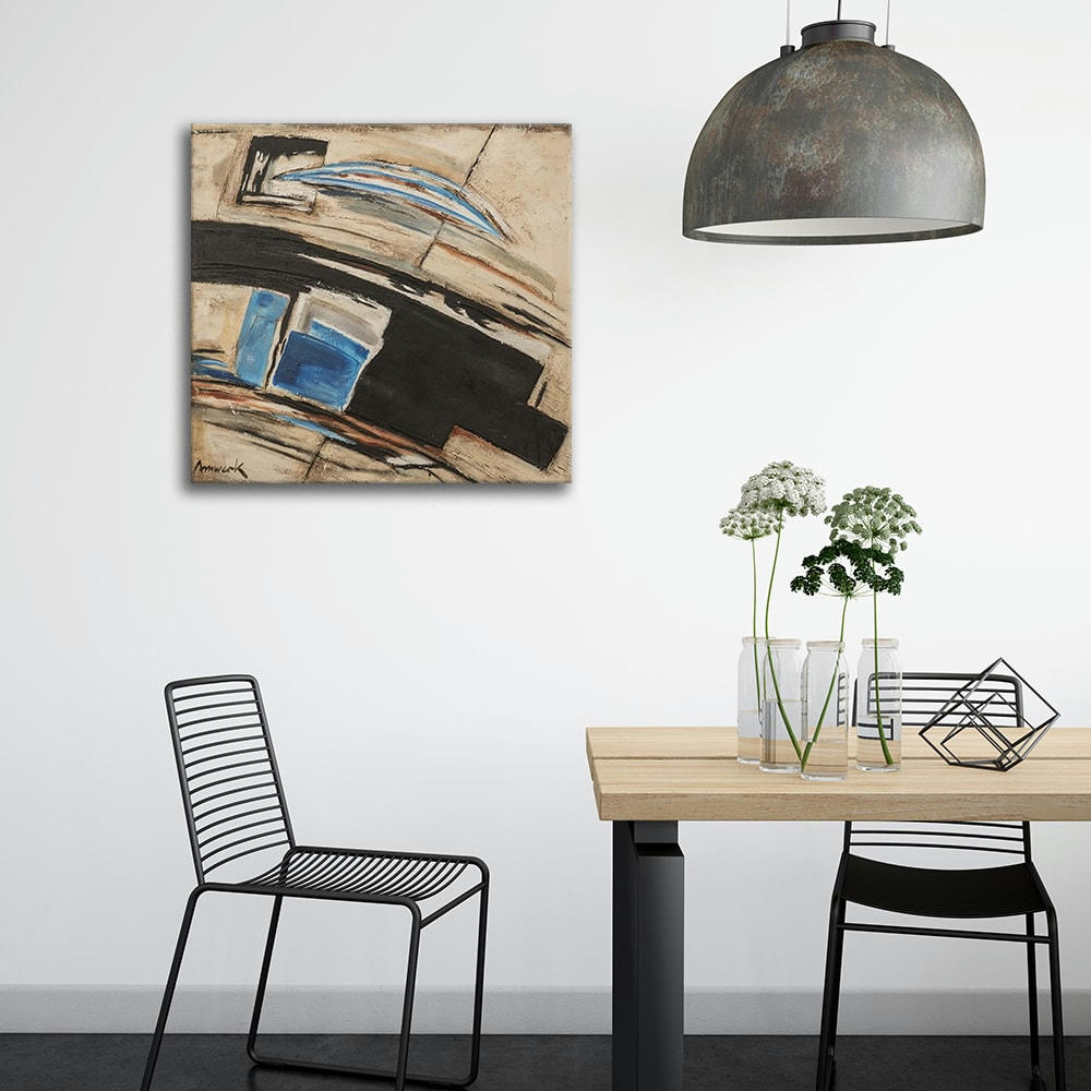 - Tableau impression sur toile paysage en vitesse 60x60cm