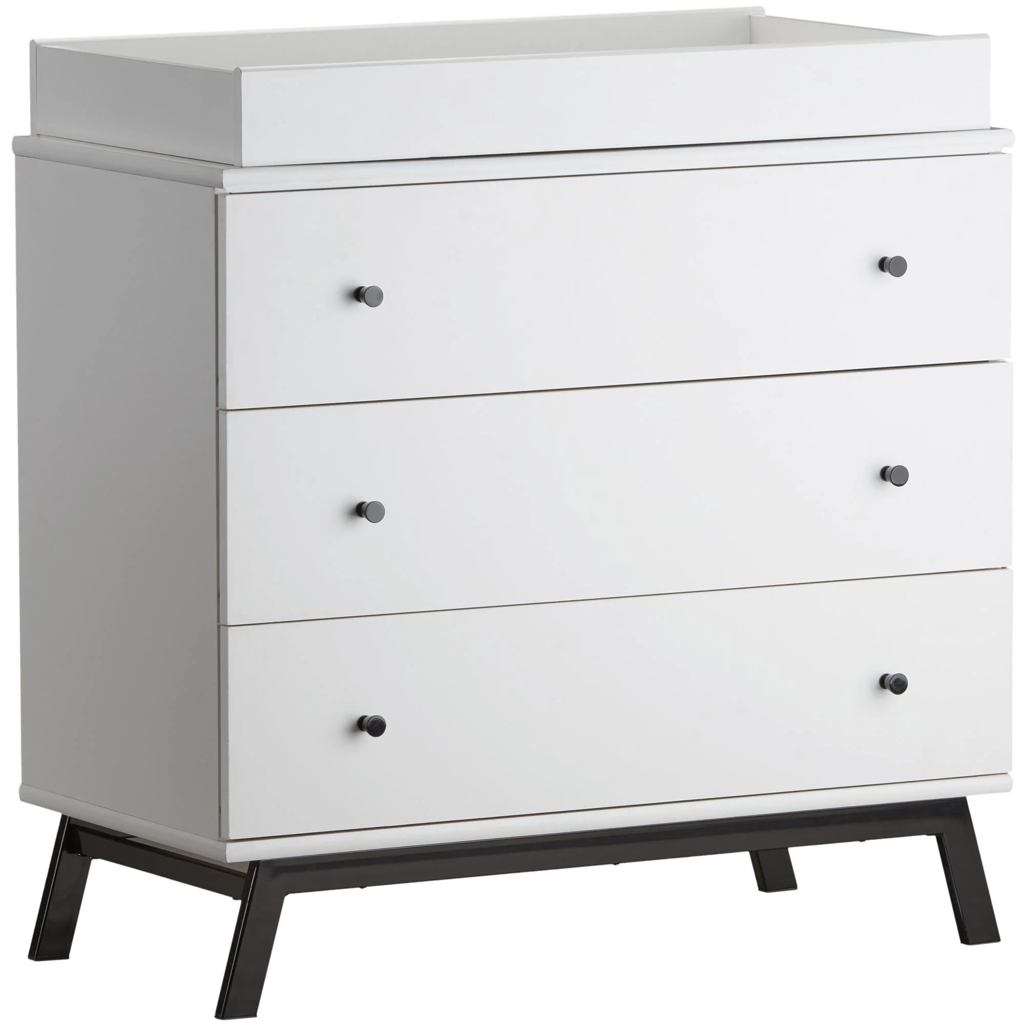 Little Seeds Rowan Valley Lark White Urban 3-Drawer Changing Table