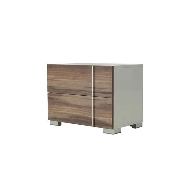 Nova Domus Giovanna Italian Modern White & Cherry Bedroom Set