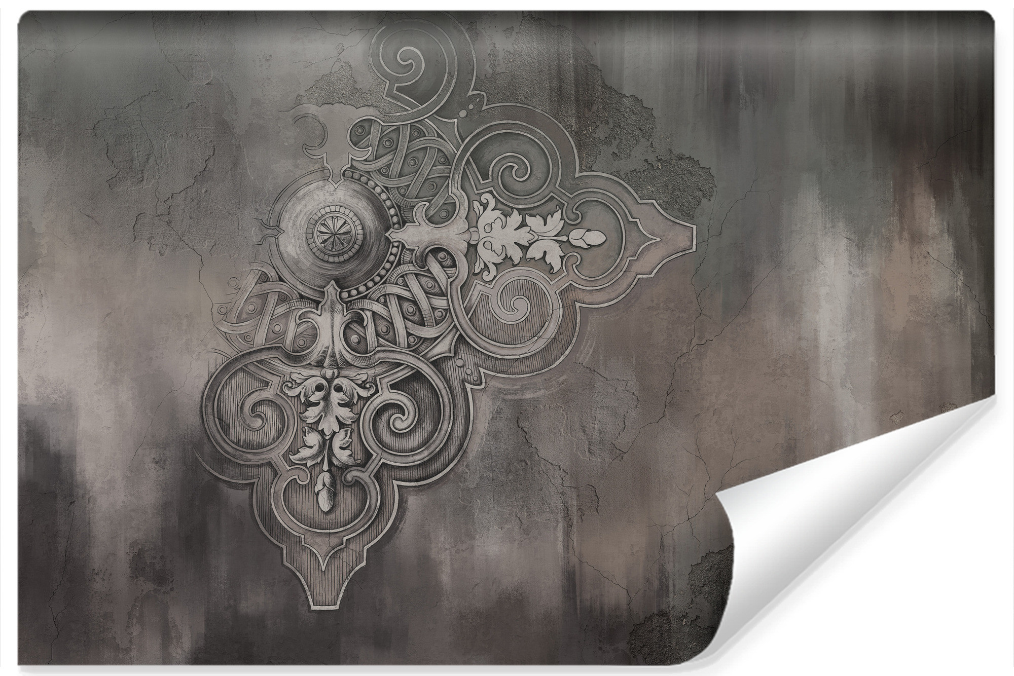Fototapeta Abstrakcyjne Ornamenty Na Betonie 90x60cm