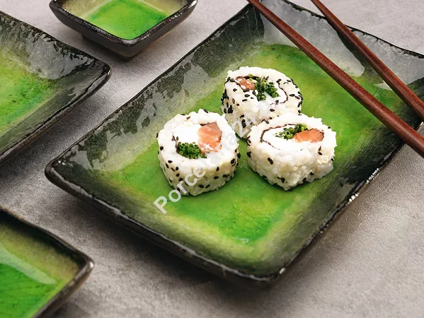 Zestaw do sushi dla 2 osób (4 el.) z pałeczkami Tokyo Design Studio - Yamasaku Hiwa Green 33602