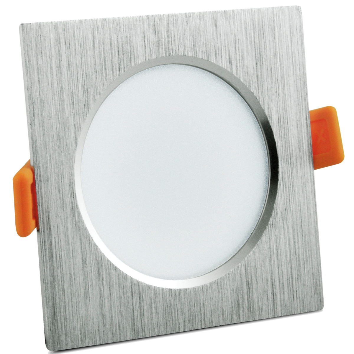 Oprawa wpuszczana VENUSsrebrno-biała LED 7W 3000K 560lm IP20 Polux