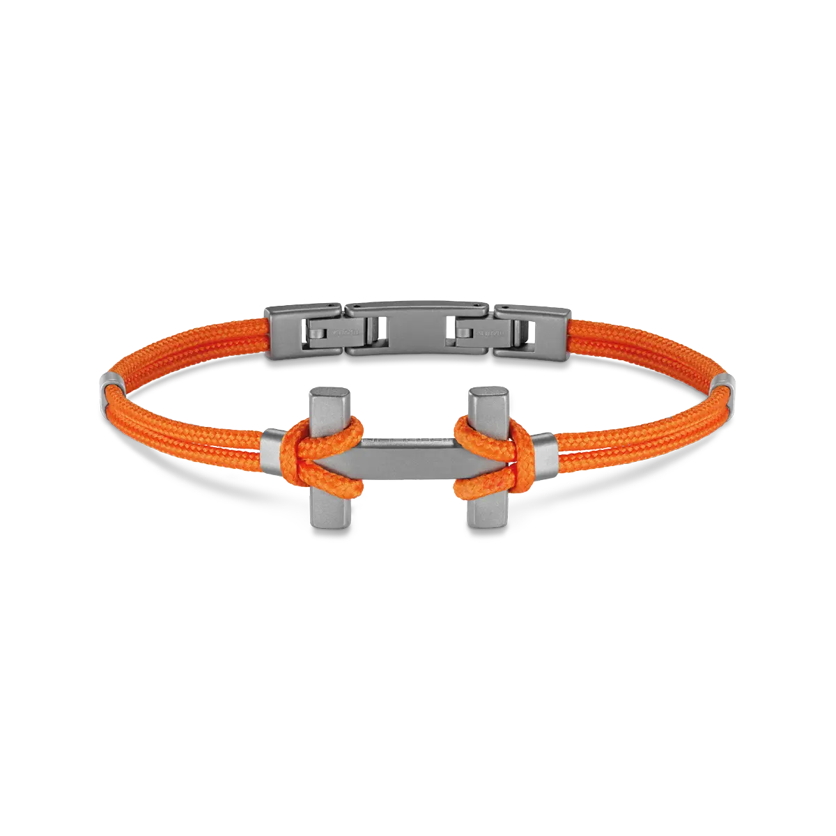 BRACELET AMARRAGE – TITANE – ORANGE
