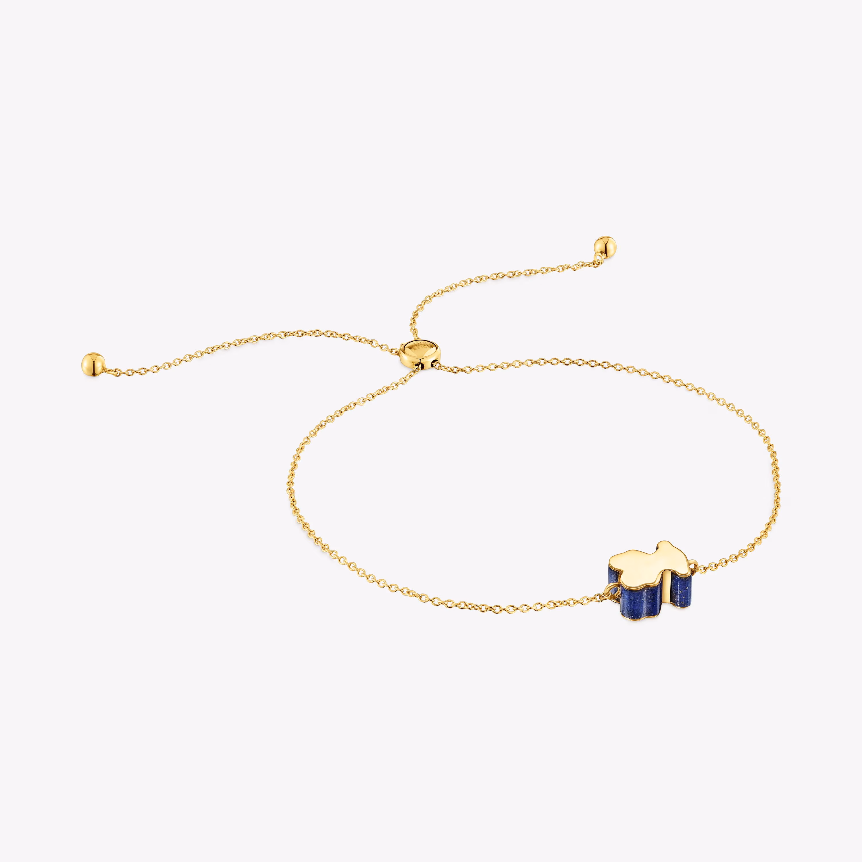 Pulsera motivo oso de oro y lapislázuli TOUS 1950