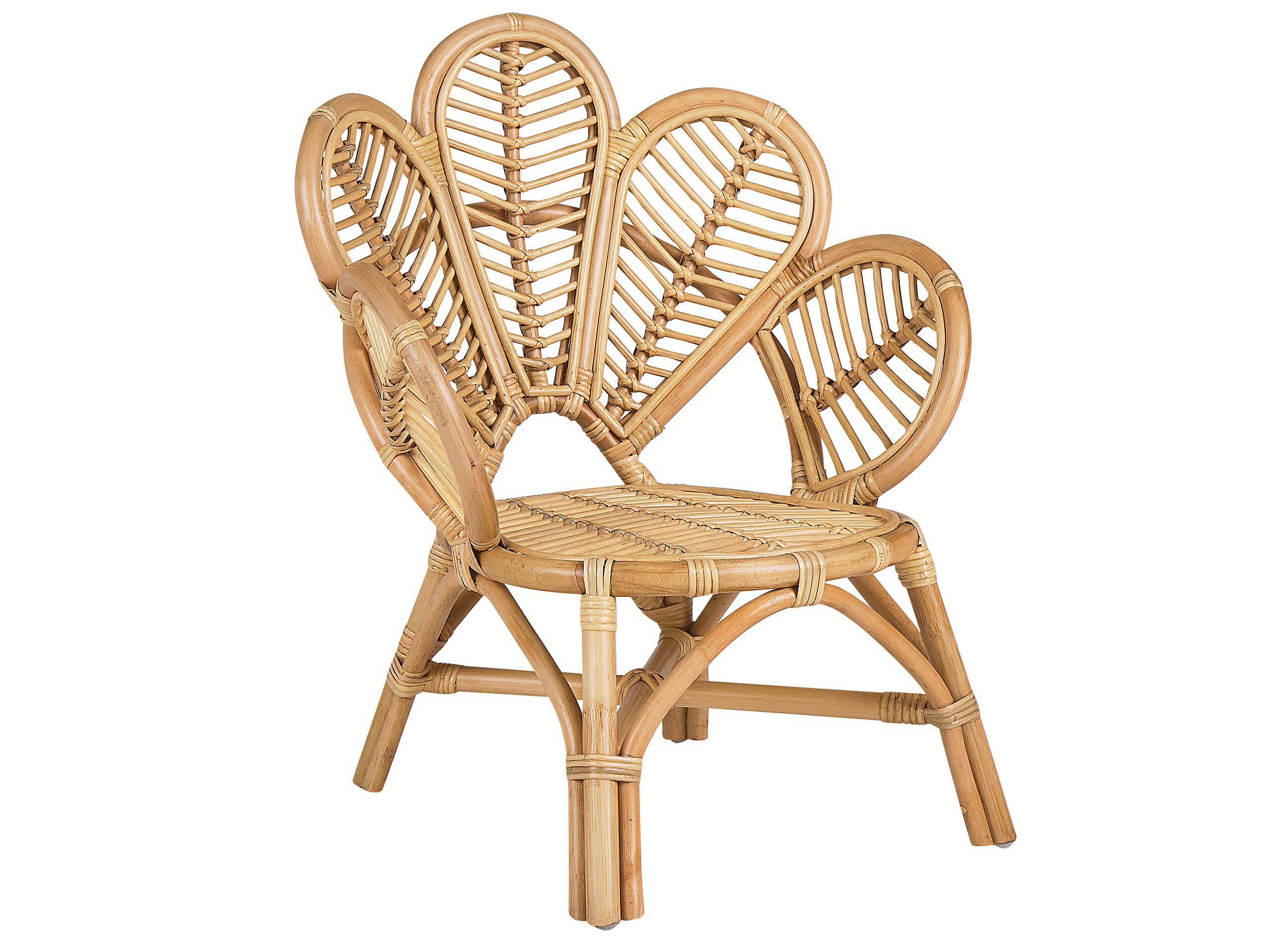 FLORENTINE II - Chaise paon en rotin naturel pour enfants