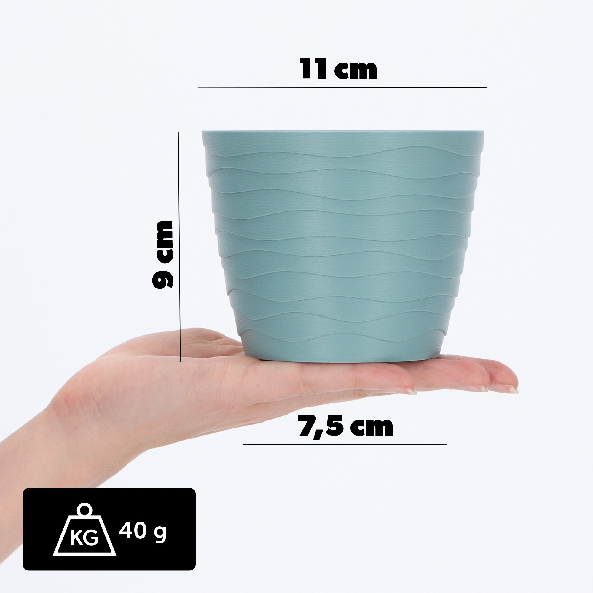 Doniczka Osłonka Donica Na Kwiaty 11cm Kolory