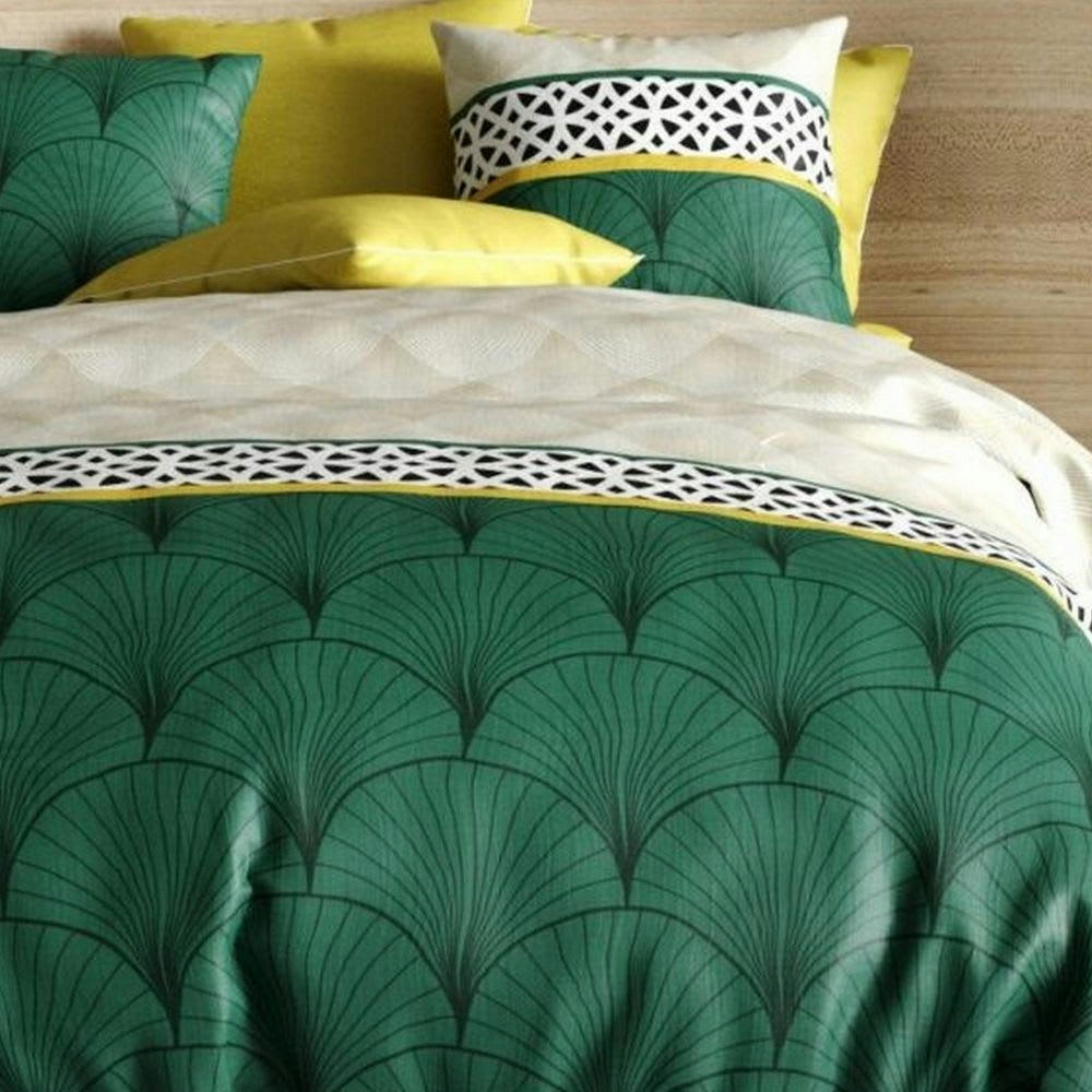 - Parure de lit 2 places coton à motif 220x240 cm