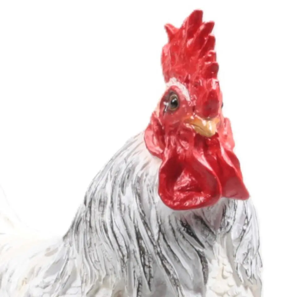 Farmwood Haan/Kip tuin beeldje - binnen/buiten - 25 x 13 x 30 cm