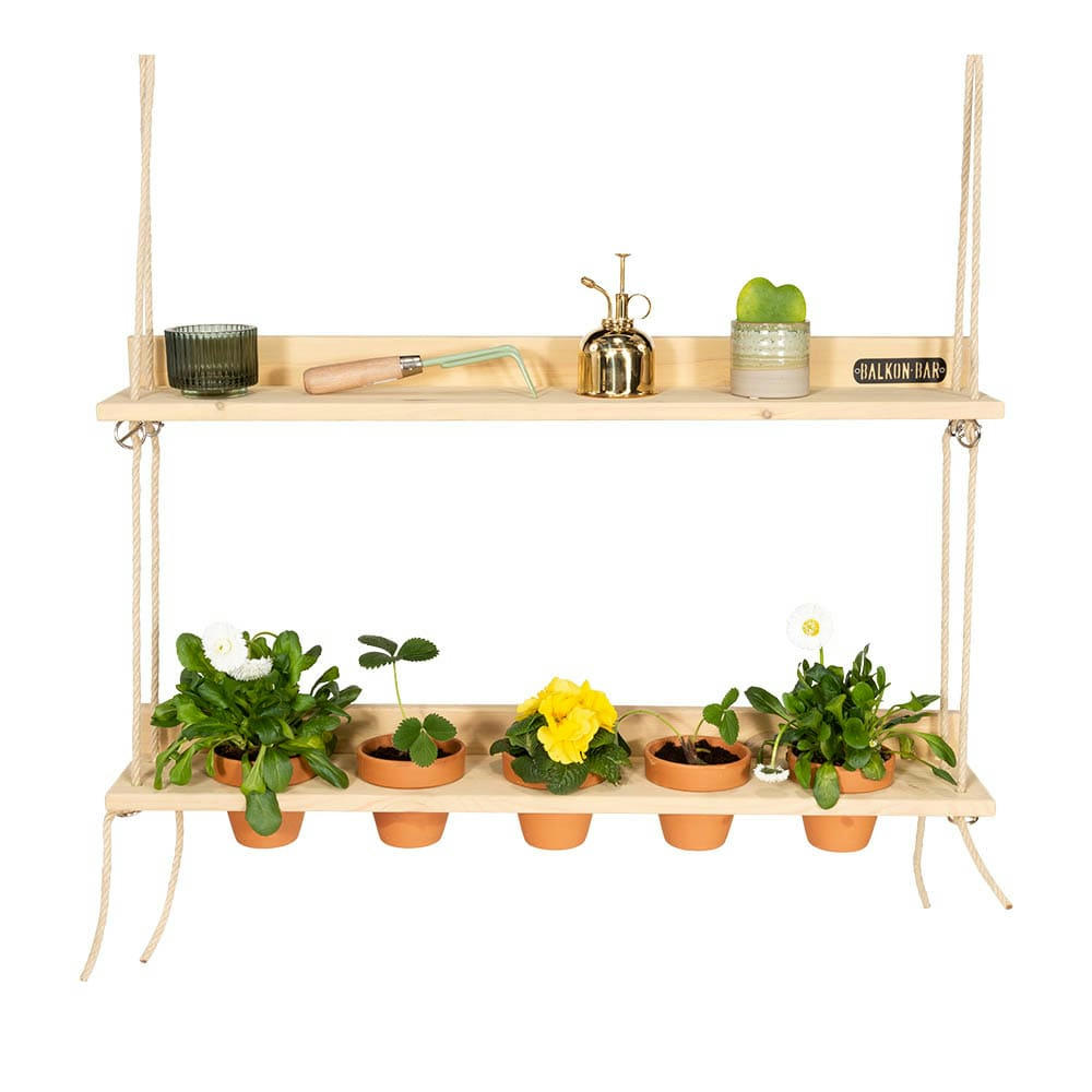 BALKONBAR - Jardin suspendu pour bar de balcon en pin caramel