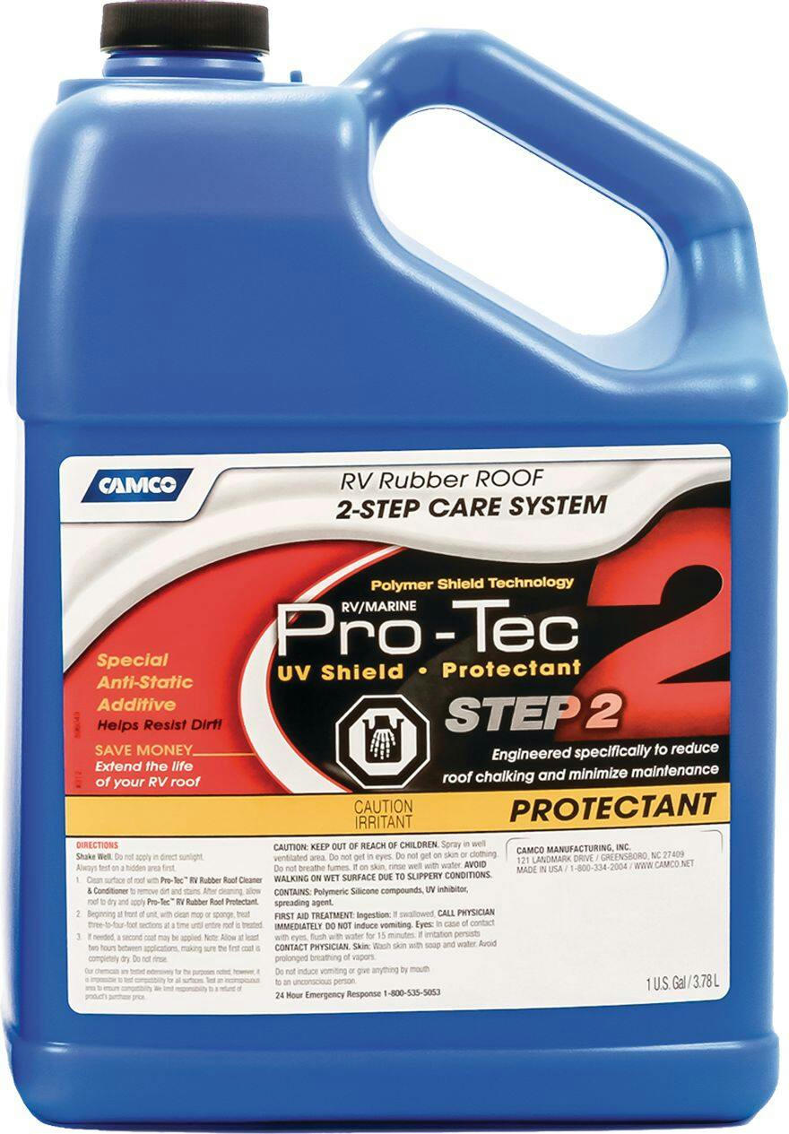 CAMCO Pro-Tech Cleaner & Protectent 2-Steps RV Rubber Roof Care System