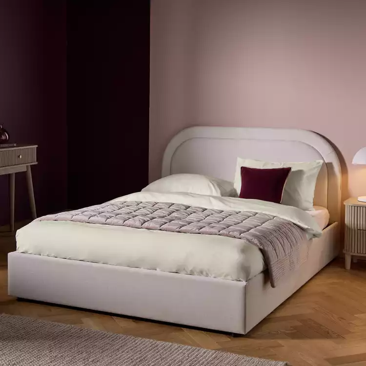 Habitat Ashford Small Double End Lift Ottoman Bed - Cream