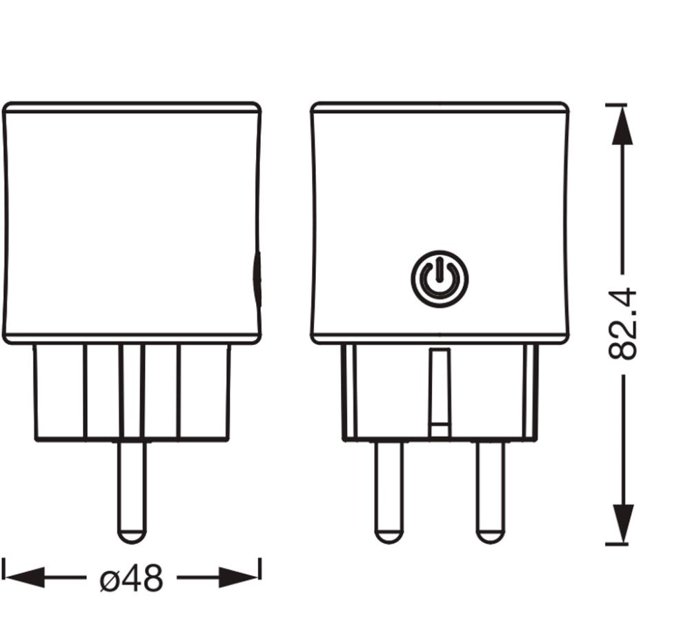 SMART PLUG OSRAM SMART  WIFI IP20 HVIT