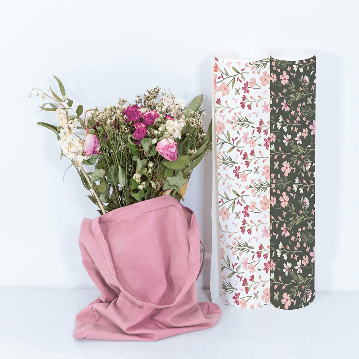 MAGENTA - Papier peint spring noir