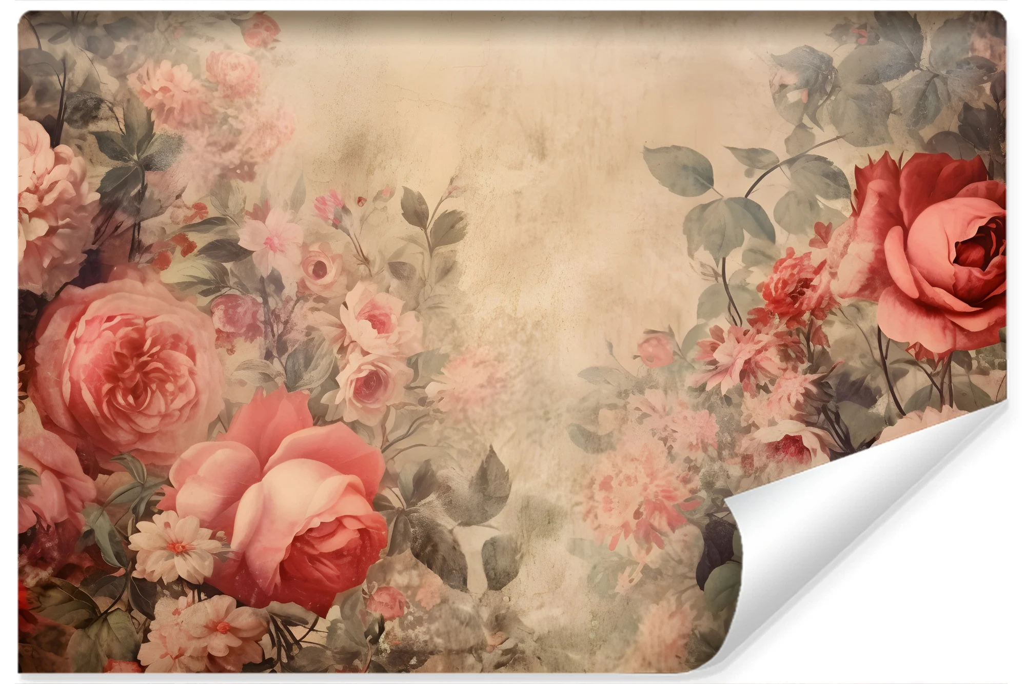 Fototapety Do Salonu Kwiaty W Stylu Retro 90x60cm