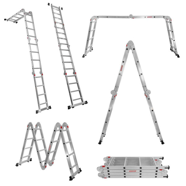 Drabina Aluminiowa Wielofunkcyjna Przegubowa WERKBERG 4x4 Składana